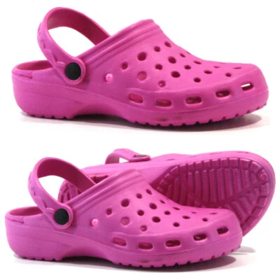 DONNA ZOCCOLI MULI PANTOFOLE INFERMIERE GIARDINO SPIAGGIA SANDALI OSPEDALE SCARPE IN GOMMA  - Immagine 1 di 4