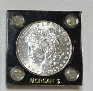 1886 P Morgan Silver Dollar SUPER NICE !! With Golden Rim Toning !! - Picture 1 of 2