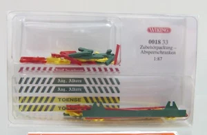 Wiking 1:87, Nr.: 018 33, Zubehörpackung Absperrschranken, OVP - Bild 1 von 1