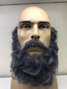 Realistic Fake Beard and Moustache Set. Human Hair, hand knotted for Film. - Picture 1 of 4