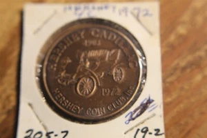 HERSHEY PA COIN CLUB 1972 MEDAL HERSHEY CADILLAC - Picture 1 of 2