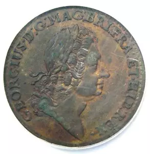 1723 Rosa Americana Twopence 2Pence Coin 2P - NGC Uncirculated Details (NCS) - Picture 1 of 7