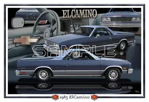 1983 Chevy El Camino Poster Print - Bild 1 von 1