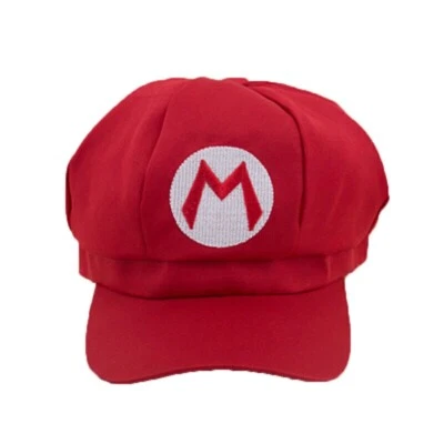Cappello in schiuma rosso Super Mario Bros berretto abito gioco costume idraulico italiano festa