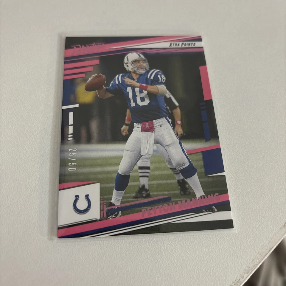 2022 Panini Prestige Xtra Points Pink /50 Peyton Manning #131 HOF - Image 1 of 2