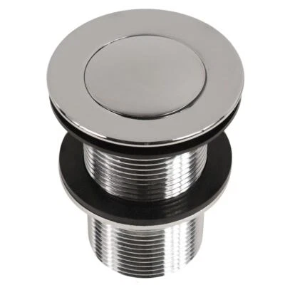 PopUp Abflussventil Ablauf für Waschbecken Ohne Überlauf Abflussverschluss Bad - Bild 1 von 4