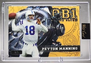 Peyton Manning 1/1 2024 Wild Card QB1 Platinum Gold Laser Prizm Colts SSP HOF - Bild 1 von 2