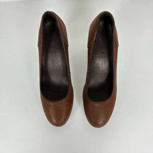Timberland Womens Size 9 Brown Timberland ion-mask Technology Leather Pump Heels - Picture 1 of 9