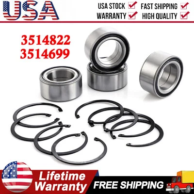 4 PCS Front and Rear Wheel Bearings 3514699 For Polaris RZR 900 S-XP 4 2011-2020 Foto 1 de 4