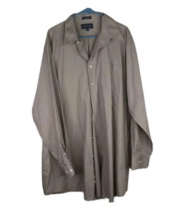 Mens 2XL Giorgio Brutini Brown Button Front Dress Shirt - Picture 1 of 7