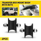 2PCS Fit Suzuki Jimny Transfer Box Bracket Mount Bush 29610-81A20 ABS BLACK UK