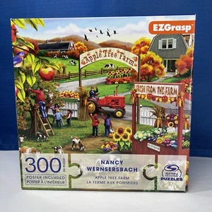 APPLE TREE FARM Nancy Wernsersbach 300 Pc Spin Master Puzzle ~ COMPLETE +POSTER - Picture 1 of 8