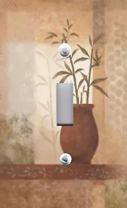 Lichtschalterplatte & Steckdosenabdeckungen asiatisches Dekor ~ Bambussprossen in Vase - Bild 1 von 26