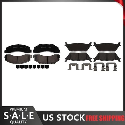 Pastillas de freno de cerámica delanteras y traseras para camioneta Ford F-150 2017 2016 2015 - Raybestos Foto 1 de 4