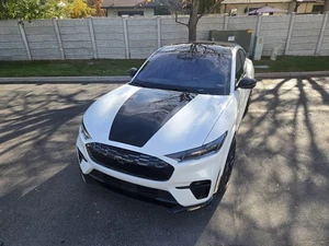 Fits 2021-2025 Ford Mustang Mach E Center Hood Stripe Vinyl Decal Stickers - Bild 1 von 7