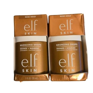 2 e.l.f. SKIN Bronzing Drops, Liquid Bronzer For Face & Skin Rose Gold Bronze 1 - Picture 1 of 4