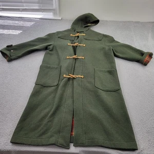 Polo Ralph Lauren Duffle Coat Mens Medium VTG PRL Toggles USA Flannel Lined 90s - Picture 1 of 12