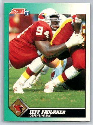 1991 Score Rookie & Traded Jeff Faulkner Rookie Phoenix Cardinals RC #47T - Image 1 of 2