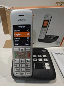 Gigaset E390A Silver-Black [German Version] Brand New & Boxed European Plug  - Picture 1 of 8