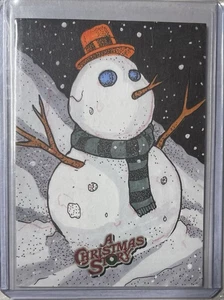 2024 Cryptozoic A Christmas Story Marquee Snowman Sketch Card by Norvien Basio - Picture 1 of 2