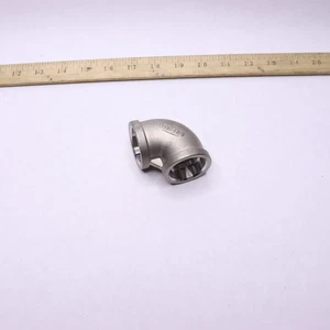 Guardian 1 in. 304 Stainless Steel 150# Threaded 90-Degree Elbow - Picture 1 of 5