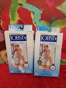 RESTPOSTEN UltraSheer Set 2Pr Waist Hi CT 15-20mmHg Strümpfe Small Natur Neu im Karton - Bild 1 von 3
