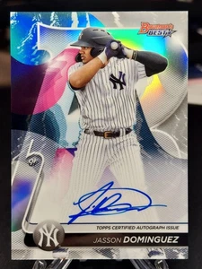 Jasson Dominquez 2020 Bowman's Best Refractor On-Card Auto #B20-JD Yankees - Bild 1 von 3