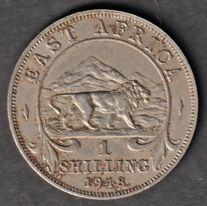 British East Africa 1948 1 shilling coin circulated condition - Picture 1 of 2