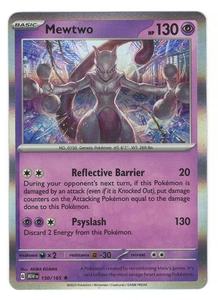 Mewtwo 150/165 Pokémon Violeta Escarlata 151 Holo Raro Casi Nuevo/Muy Nuevo - Imagen 1 de 2