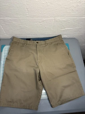 Volcom Shorts Mens 36 Khaki Tan Chino Classic Casual Lightweight Summer Cotton - Image 1 of 4