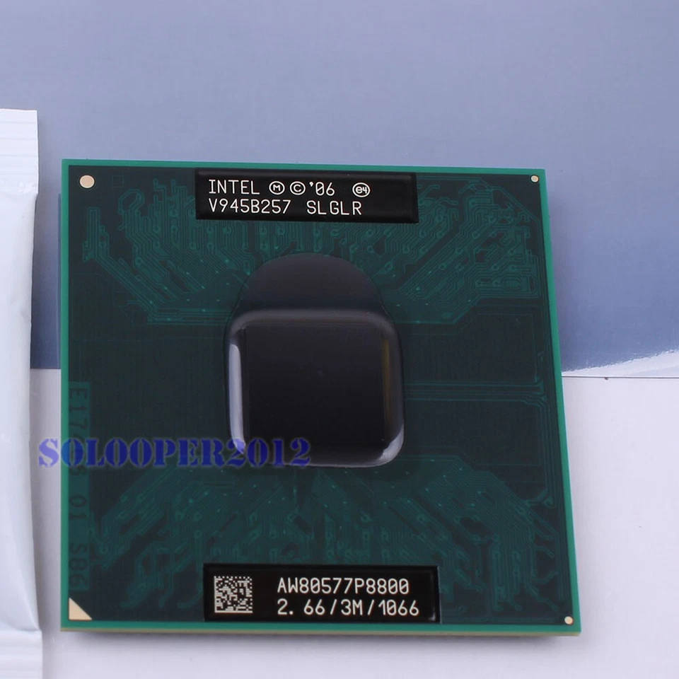 For Intel Core 2 Duo P8800 2.66/3M/1066 SLGLR CPU - Image 1 of 1