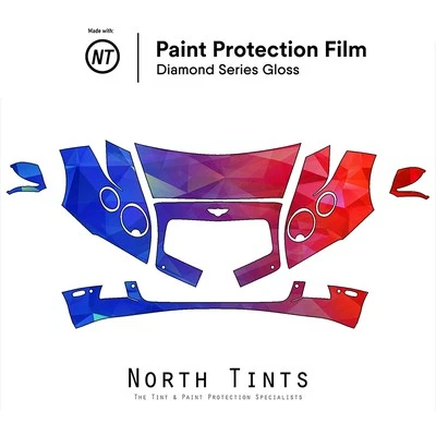 Sujetador transparente con película de protección de pintura precortada Bentley Continental GT 2012-2015 Foto 1 de 4