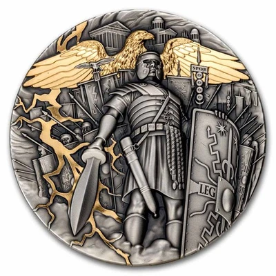 Liberia 2025 2 oz plata antigua legión romana (caja y certificado de autenticidad) Foto 1 de 4