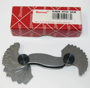 STARRETT No. 474 Screw Pitch Thread Gage 28 Pitches 4-80 Pitches w/Box - Picture 1 of 4