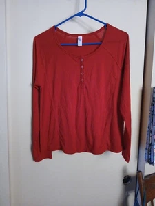Stars Above Damen Langarmshirt rot Polyester Viskose Gr. S - Bild 1 von 4