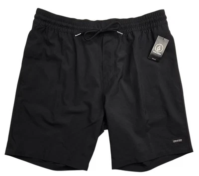 Volcom Men's Stones Hybrid Elastic Waist Shorts Black Size  Large NWT - Image 1 of 4