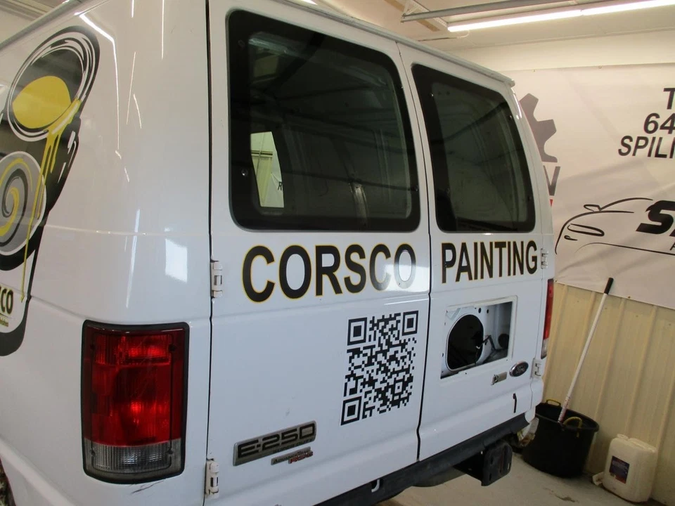 Used Left Rear Cargo Door Assembly Back fits: 2014 Ford E250 VAN w/window Left R Foto 1 de 4