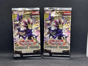 2 Yu-Gi-Oh TCG English Legendary Duelist Magical Hero 1st Ed Booster Packs - Picture 1 of 5