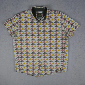 Prana Hemd Herren Large Blau Aztekenmuster Atmen Kurzarm Klassisch Knopfleiste - Bild 1 von 9