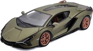 Bburago 18-21099 - Model Car - Lamborghini Sian FKP 37 (Green, Scale 1:24) - Picture 1 of 4