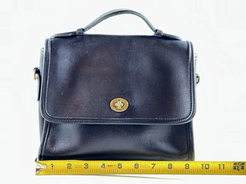 Bandolera Coach Court 9870 de colección negra ~ atemporal ~ clásica Foto 1 de 4
