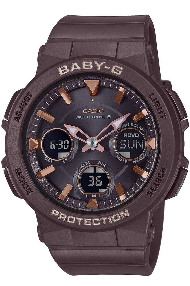 Casio Baby-g Radio Solar Bga-2510-5ajf Brown for Women Fashion Watch Japan G97