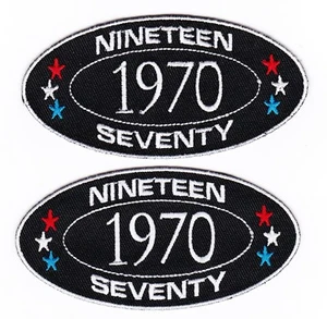 1970 SEW/IRON ON PATCH EMBROIDERED BADGE EMBLEM CHEVROLET FORD DODGE PONTIAC - Bild 1 von 1