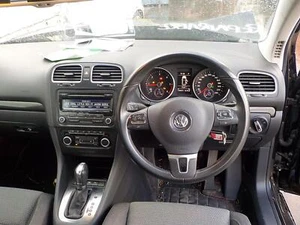 VOLKSWAGEN GOLF 6 02/09-2015 STEERING WHEEL BLACK LEATHER EPC 3C8419091BE - Picture 1 of 12