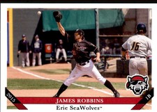 2015 Erie SeaWolves Grandstand #26 James Robbins Shoreline Washington WA Card