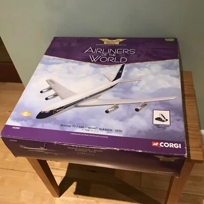 Corgi Aviation: Boeing 707 G-AXGW BOAC, 1970 in 1:144 scale. Pre-Owned. - Image 1 of 4