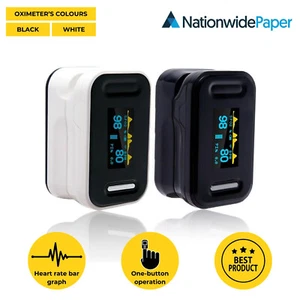 Heart Rate Monitor Oximeter Blood Oxygen SpO2 Finger Pulse Saturation Meter UK - Picture 1 of 17