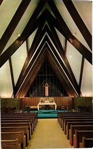 Chrom Postkarte Die Kirche St. Katharina von Siena, Ithaka NY - Bild 1 von 2