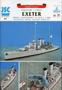 Royal Navy Heavy Cruiser HMS Exeter # Modelo de tarjeta # Escala 1/400 # JSC403 - Imagen 1 de 6
