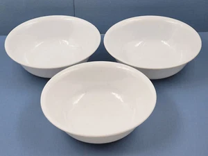 3 CORELLE VITRELLE CORNING WHITE WINTER FROST SOUP CEREAL BOWL 6 1/4" - Picture 1 of 6